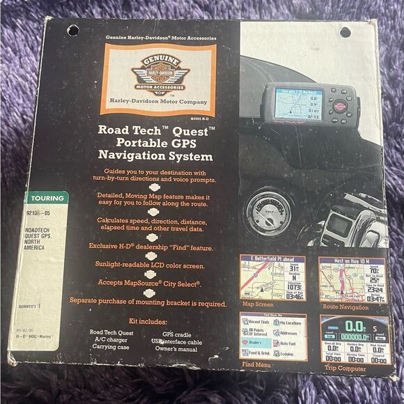 Harley-Davidson Other - HARLEY DAVIDSON vintage  Road tech quest portable GPS NAVIGATION SYSTEM.